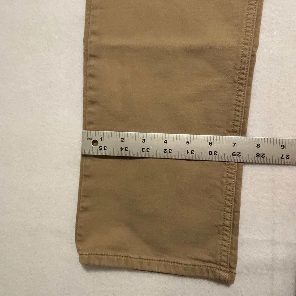 Banana Republic Mens Slim Traveler Khaki Brown 5-Pocket Chino Pants 33x32 488420